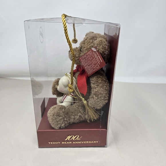 Lenox American Bears 100th Anniversary Plush Brown Bear Porcelain White Bear - Picture 3 of 10